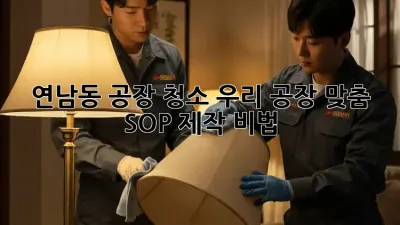 연남동 공장 청소🧹✨, 우리 공장 맞춤 SOP 제작 비법!